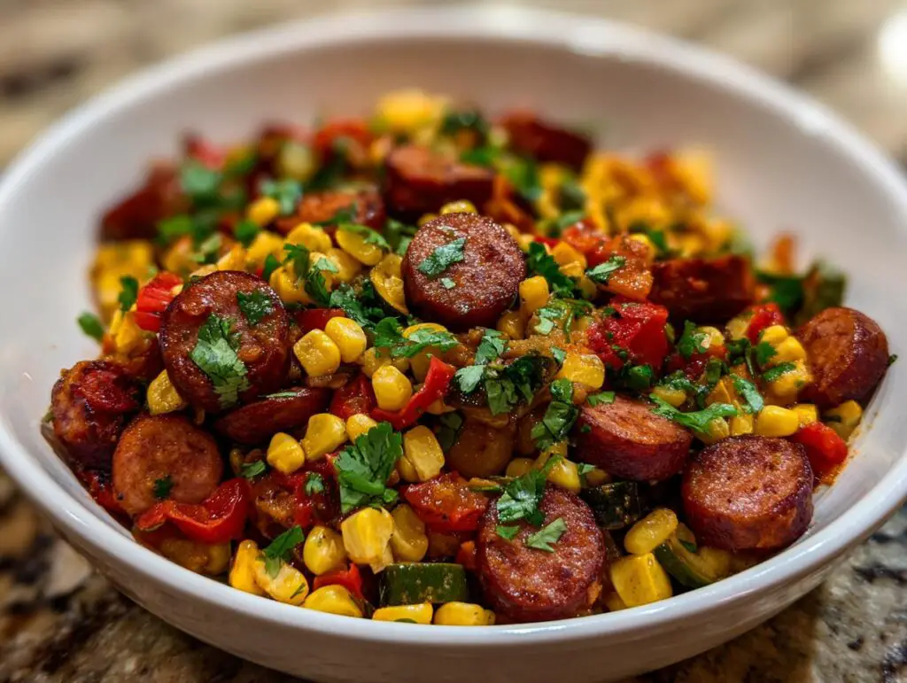 sausage and vegetable skillet