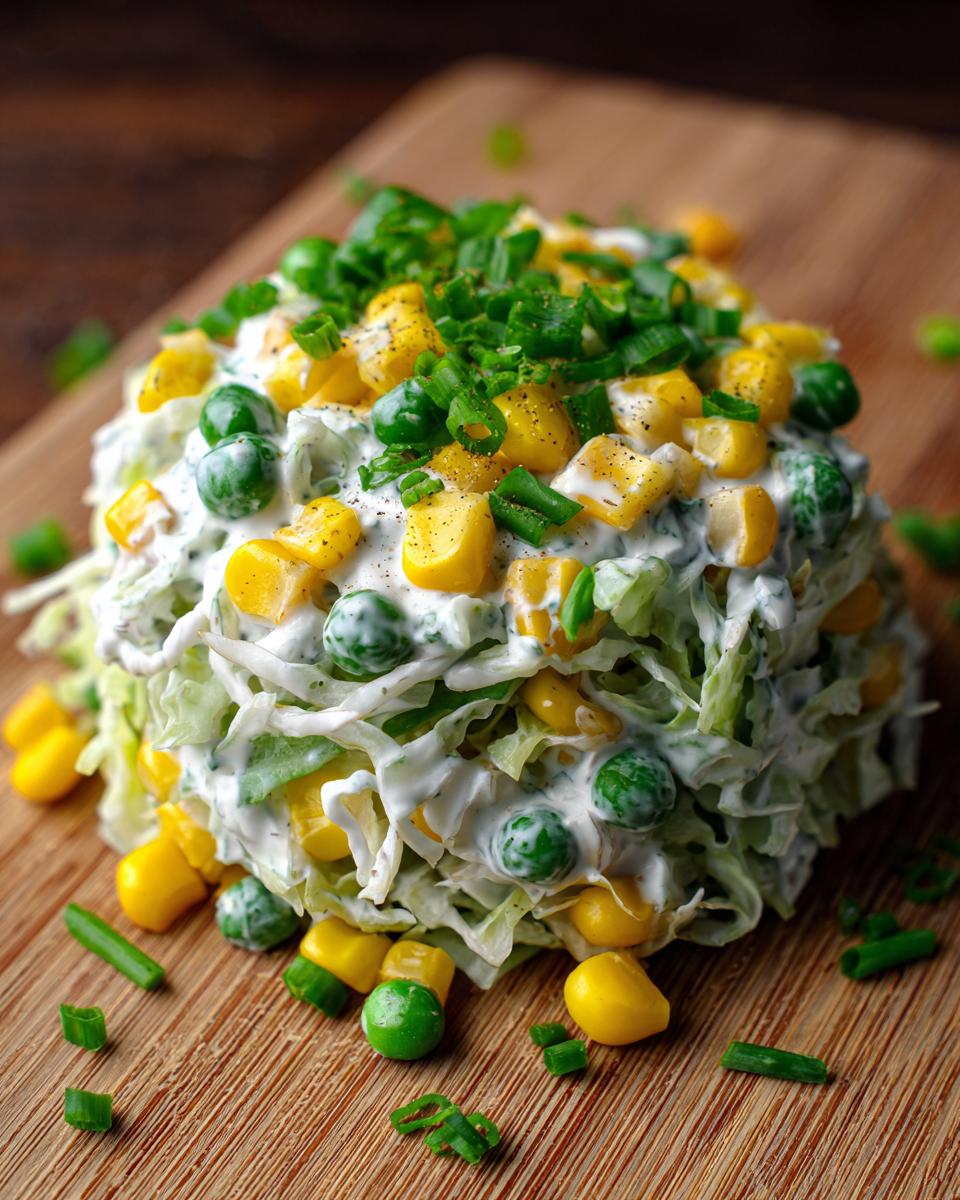savoy cabbage salad - detail 1