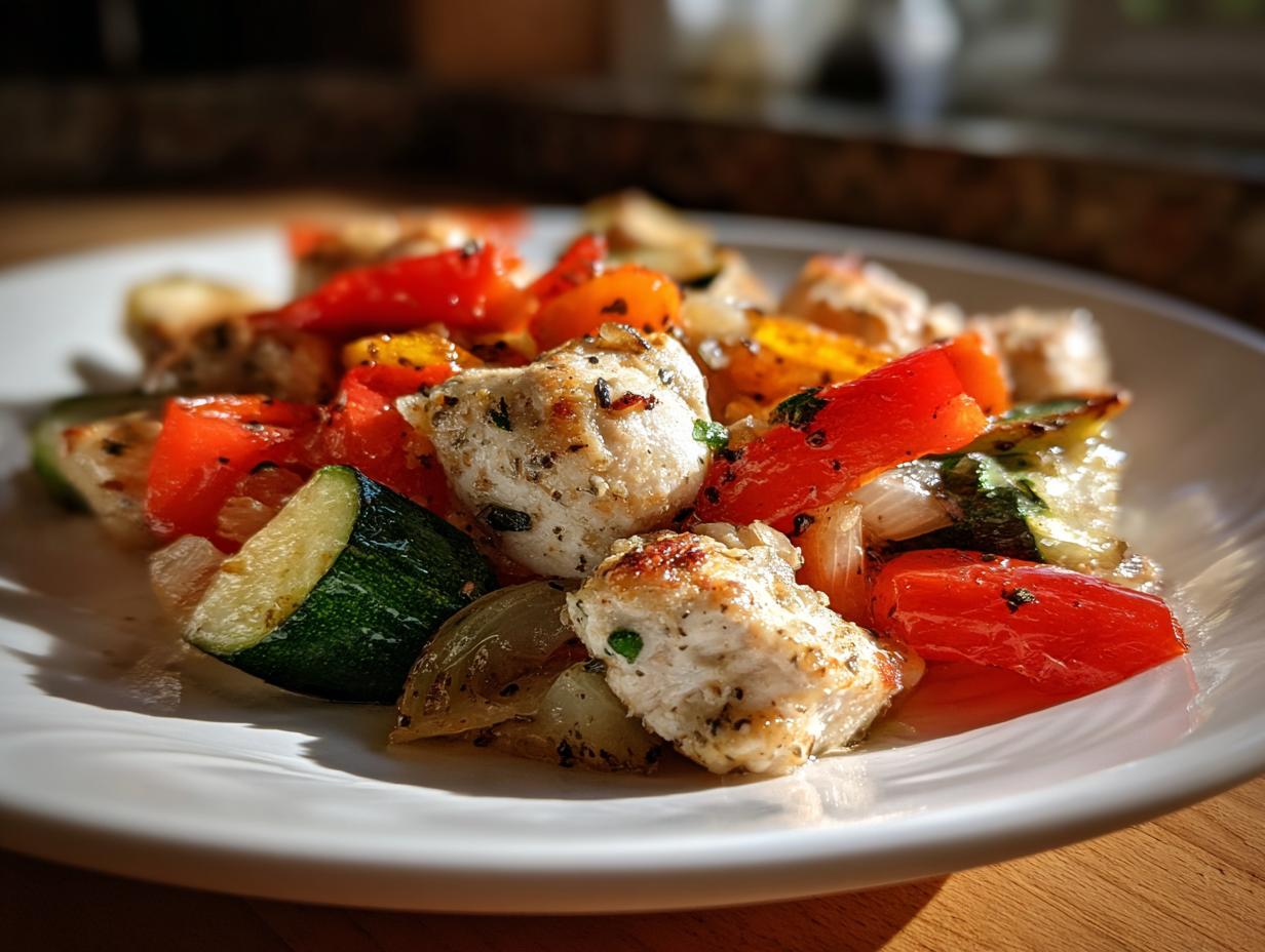 Sheet pan chicken and veggies saved 1 night