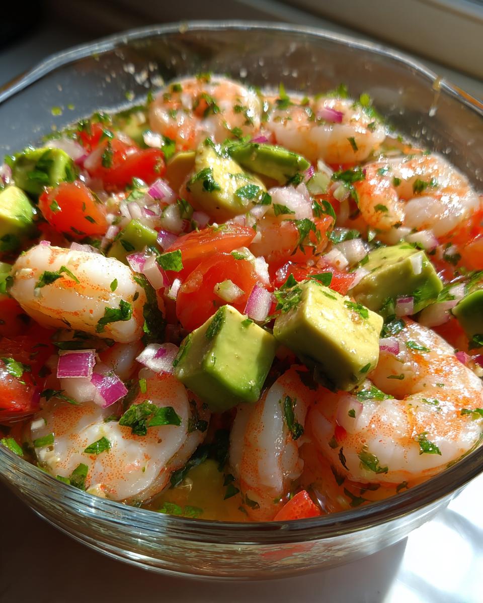 shrimp ceviche - detail 1