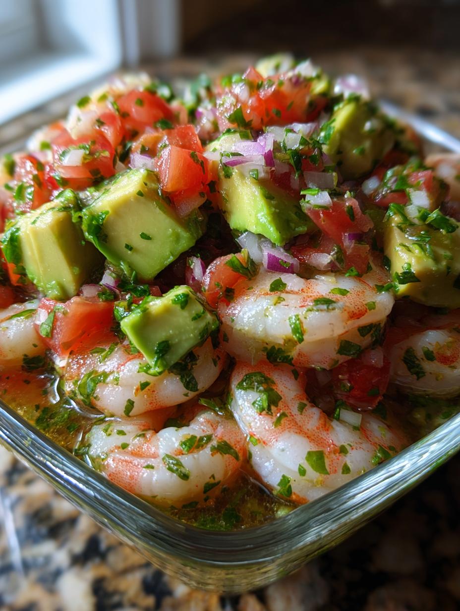 shrimp ceviche - detail 2