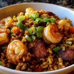 shrimp sausage dirty rice