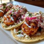 shrimp tacos with slaw