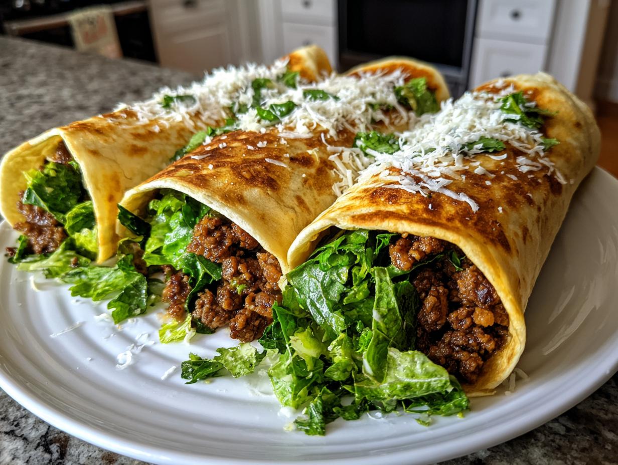 Amazing 20-Min smash chicken caesar tacos