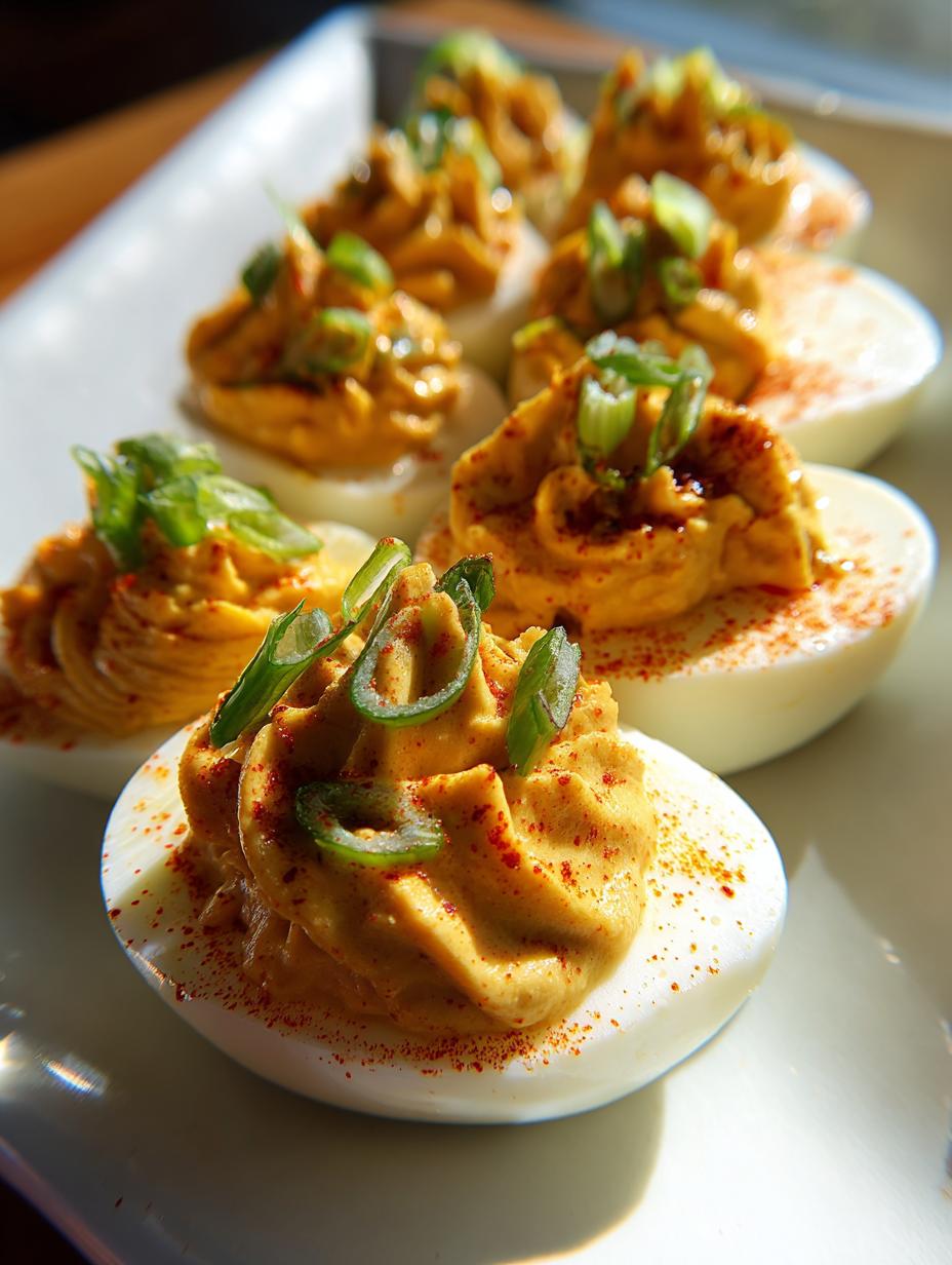 spicy deviled eggs - detail 2