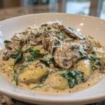 spinach mushroom gnocchi