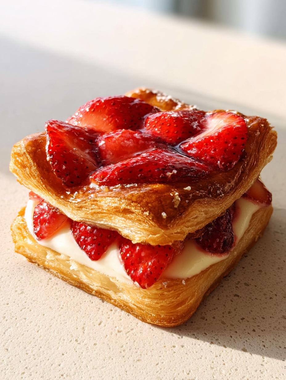 strawberry danish - detail 2
