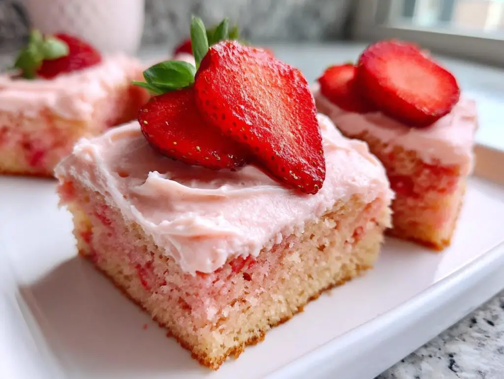 strawberry sheet cake