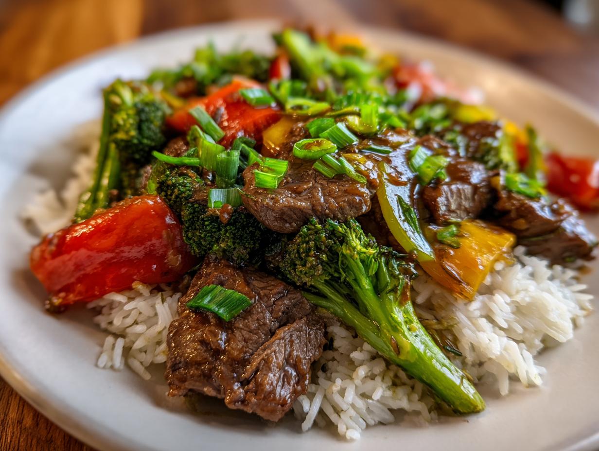 Amazing teriyaki ground beef stir fry in 30 min