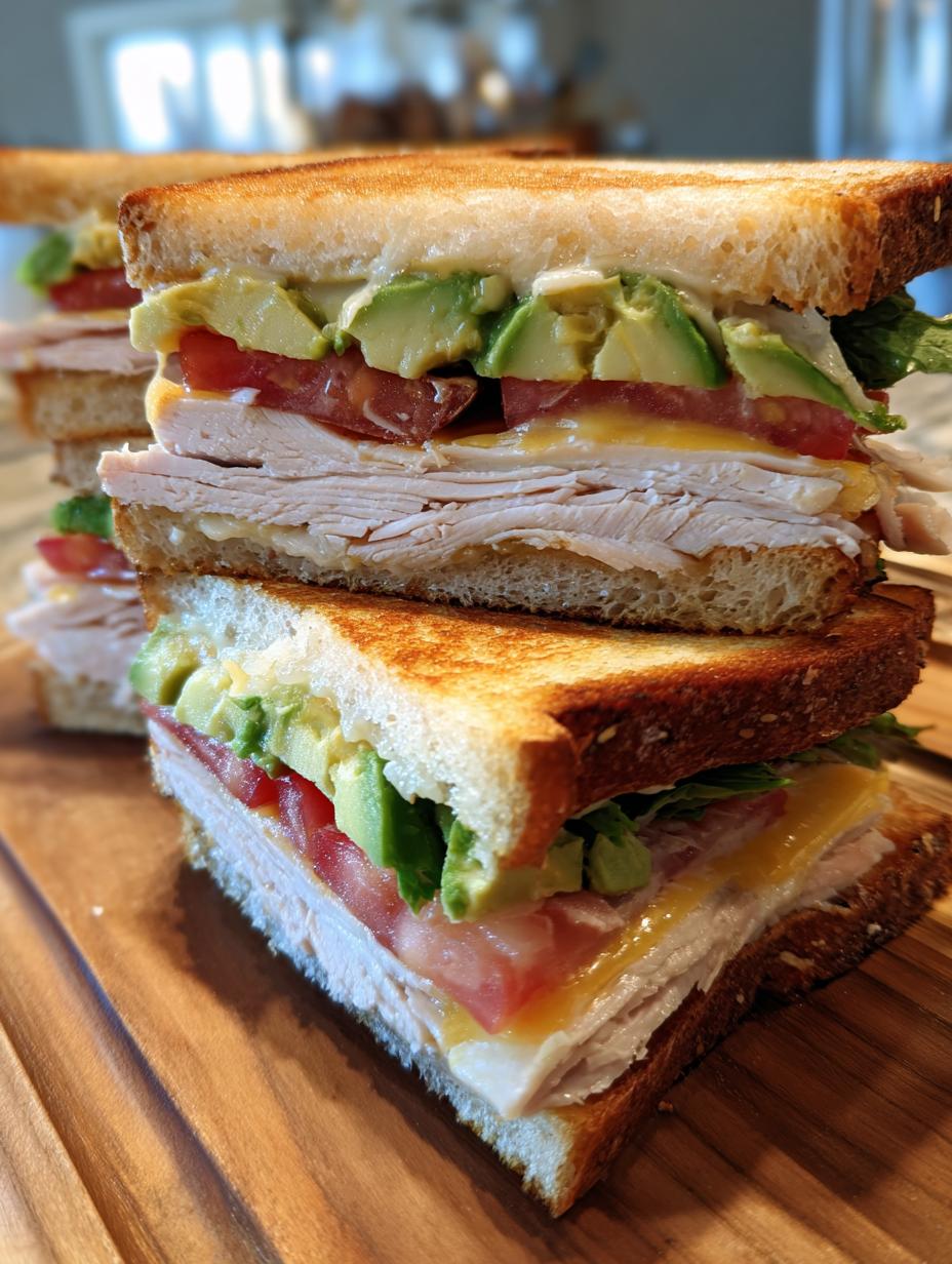 turkey club sandwich - detail 2