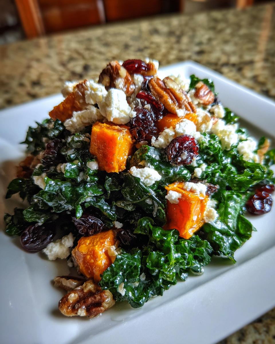 winter kale salad - detail 1