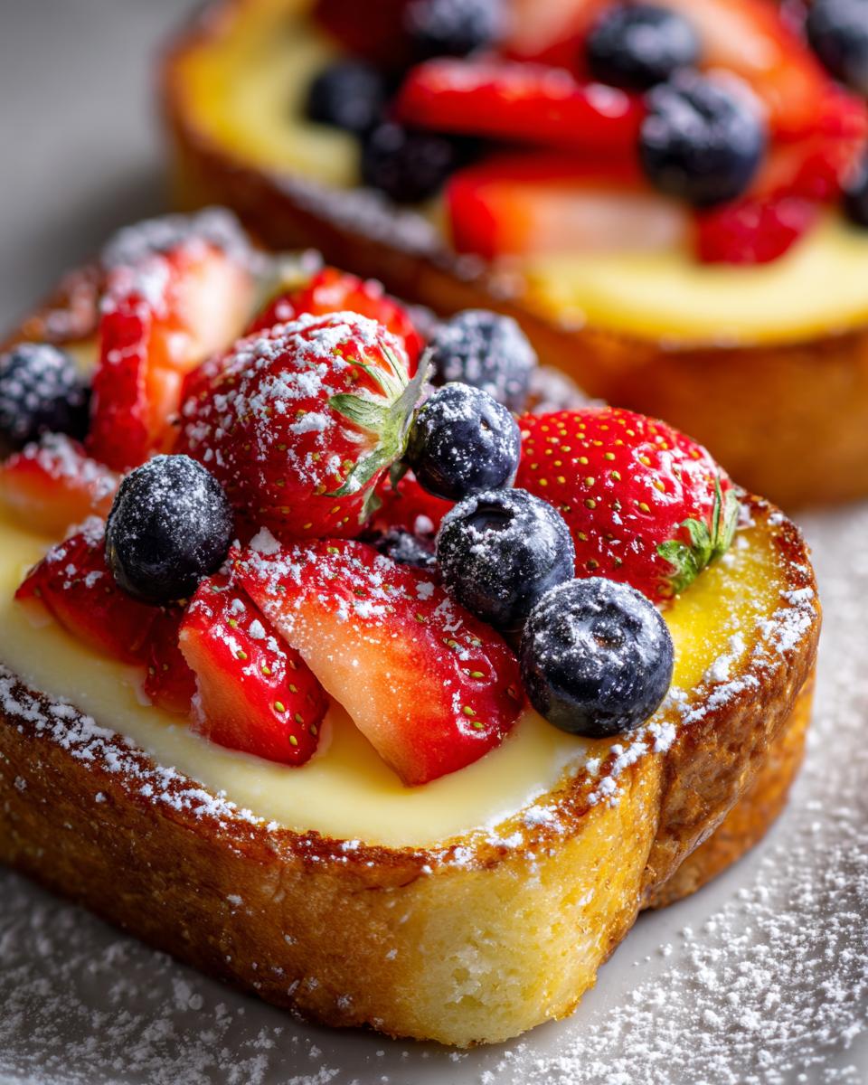 yogurt custard toast - detail 1