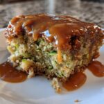 zucchini cake with brown sugar icing