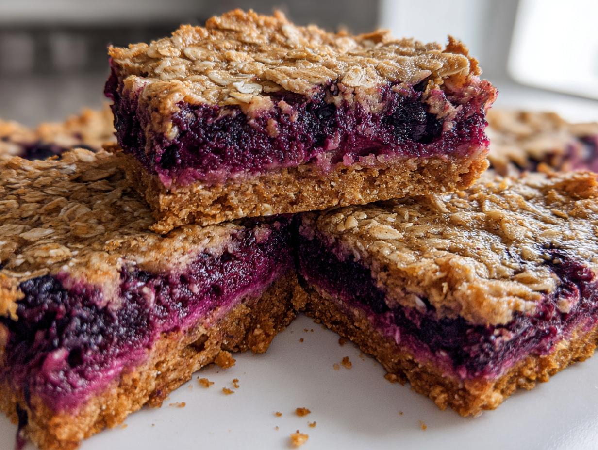 Shocking 4 Ingredient Blueberry Oatmeal Bars Secret