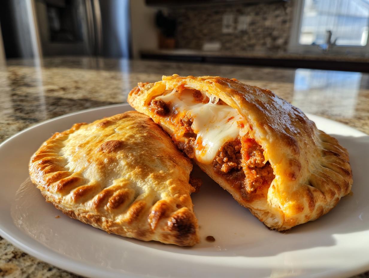 Awesome 4 Air Fryer Beef and Cheese Calzones