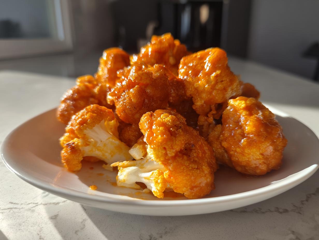 Amazing 30-min Air Fryer Buffalo Cauliflower Bites