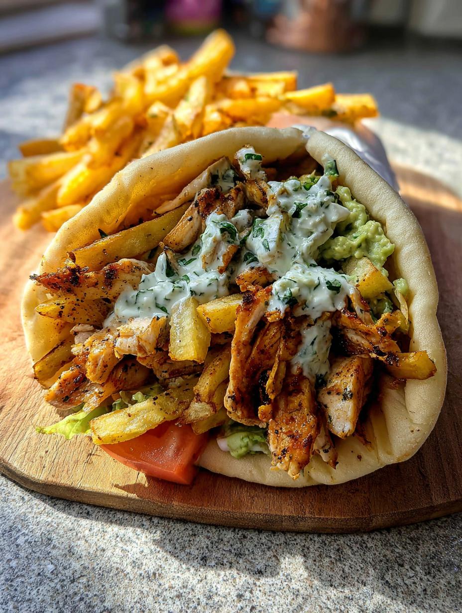 Air Fryer Chicken Gyros with Avocado Tzatziki - detail 2