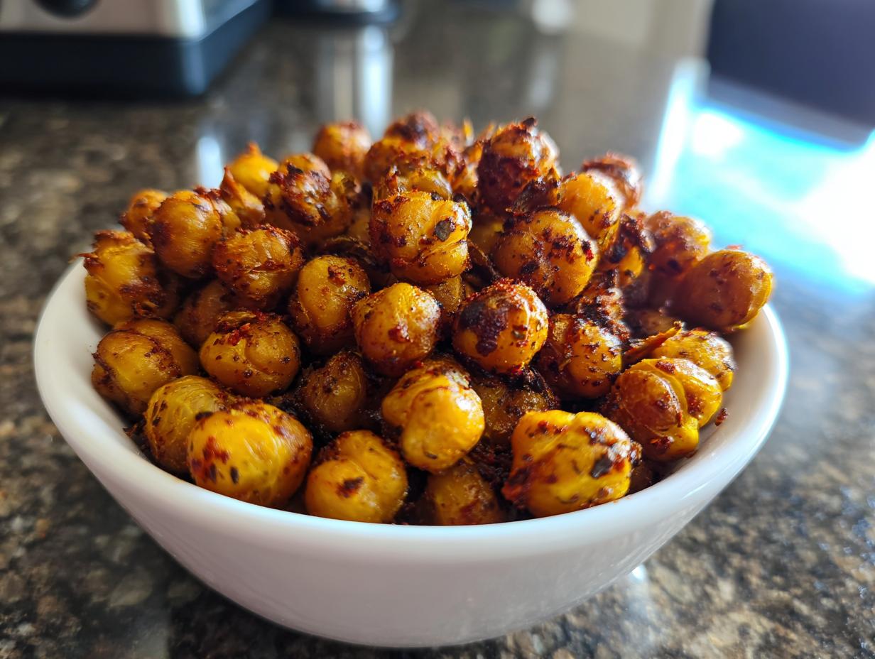 Amazing 15-Min Air Fryer Crispy Chickpeas