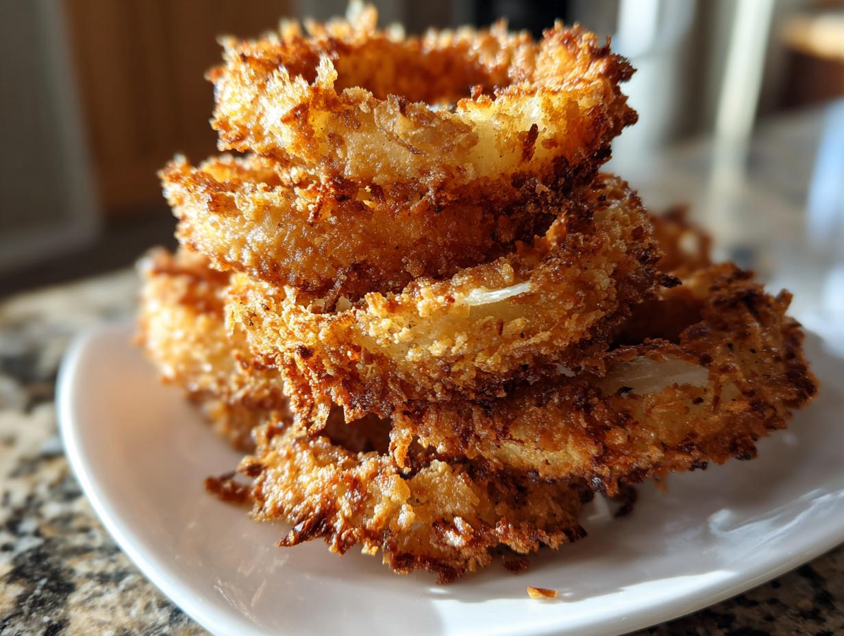 Amazing 8-Minute Air Fryer Crispy Onion Rings