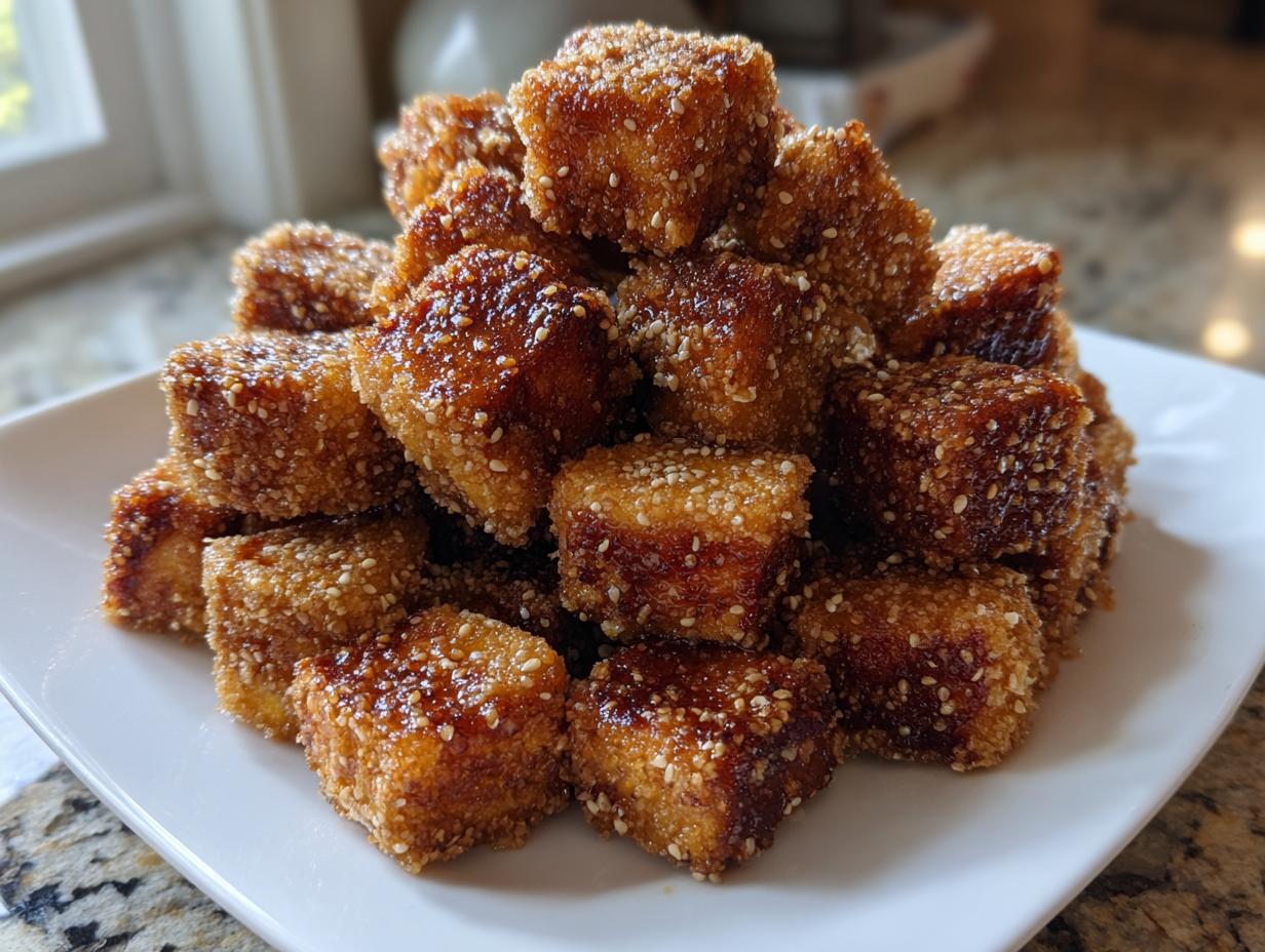 Air Fryer Crispy Sesame Tofu