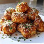 Air Fryer Garlic Parmesan Chicken Bites