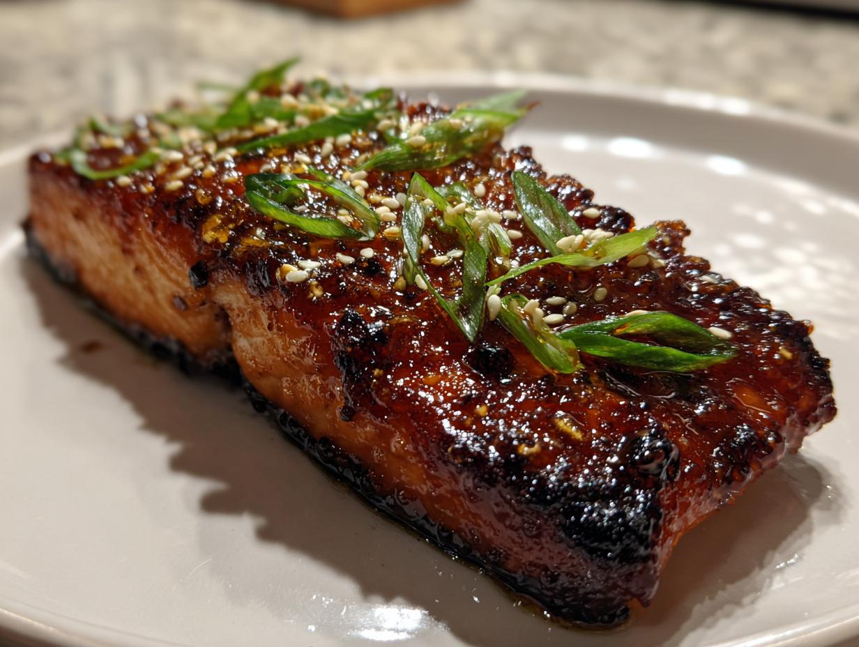 Amazing 8-min Air Fryer Honey Garlic Salmon
