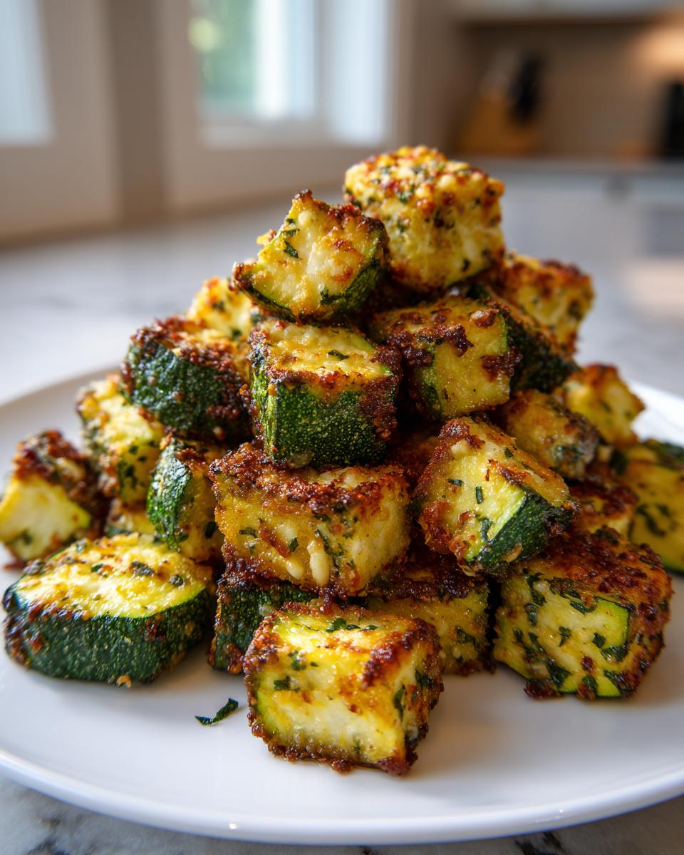 Air Fryer Parmesan Zucchini Bites - detail 1