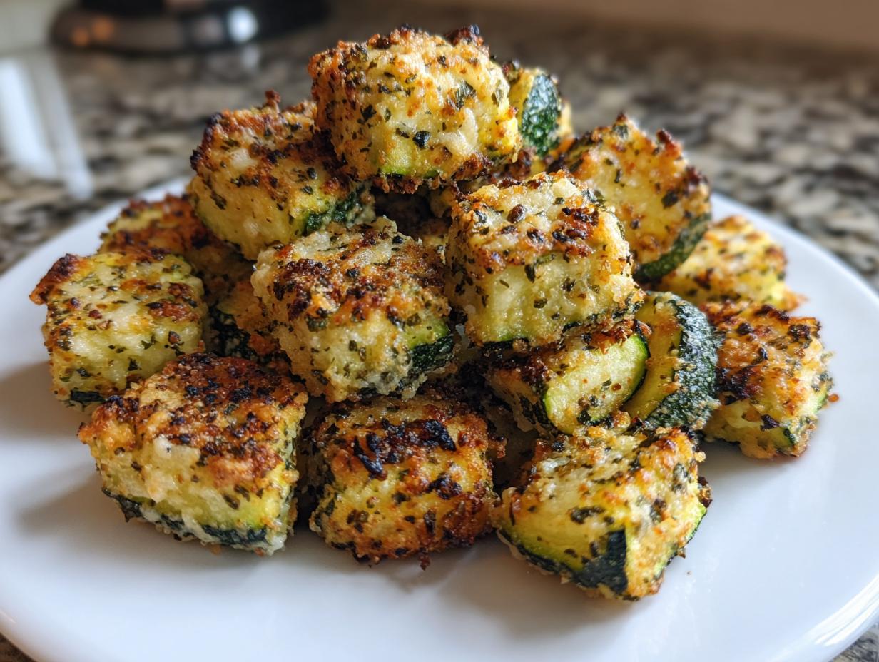 20 Min Air Fryer Parmesan Zucchini Bites Bliss