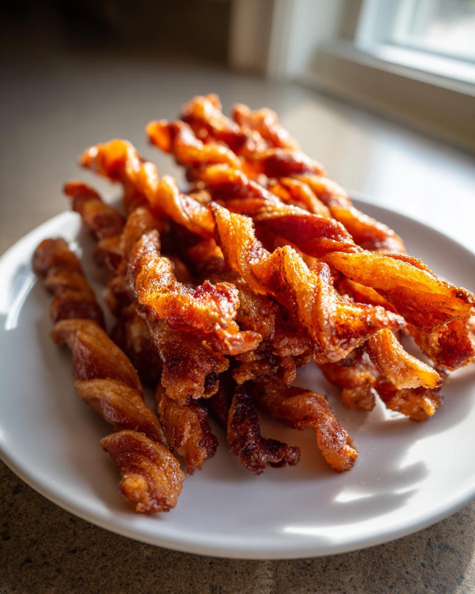 Air Fryer Twisted Turkey Bacon - detail 1