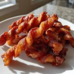 Air Fryer Twisted Turkey Bacon