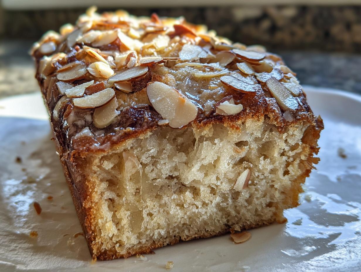 Amazing 10-Minute Almond Croissant Banana Bread