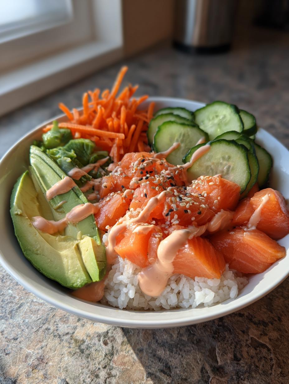 Baked Salmon Sushi Bowl Easy Dinner - detail 2