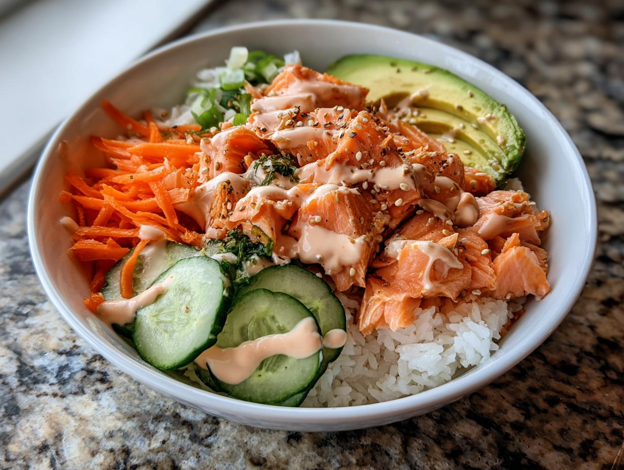 Amazing 30-Minute Baked Salmon Sushi Bowl Easy Dinner