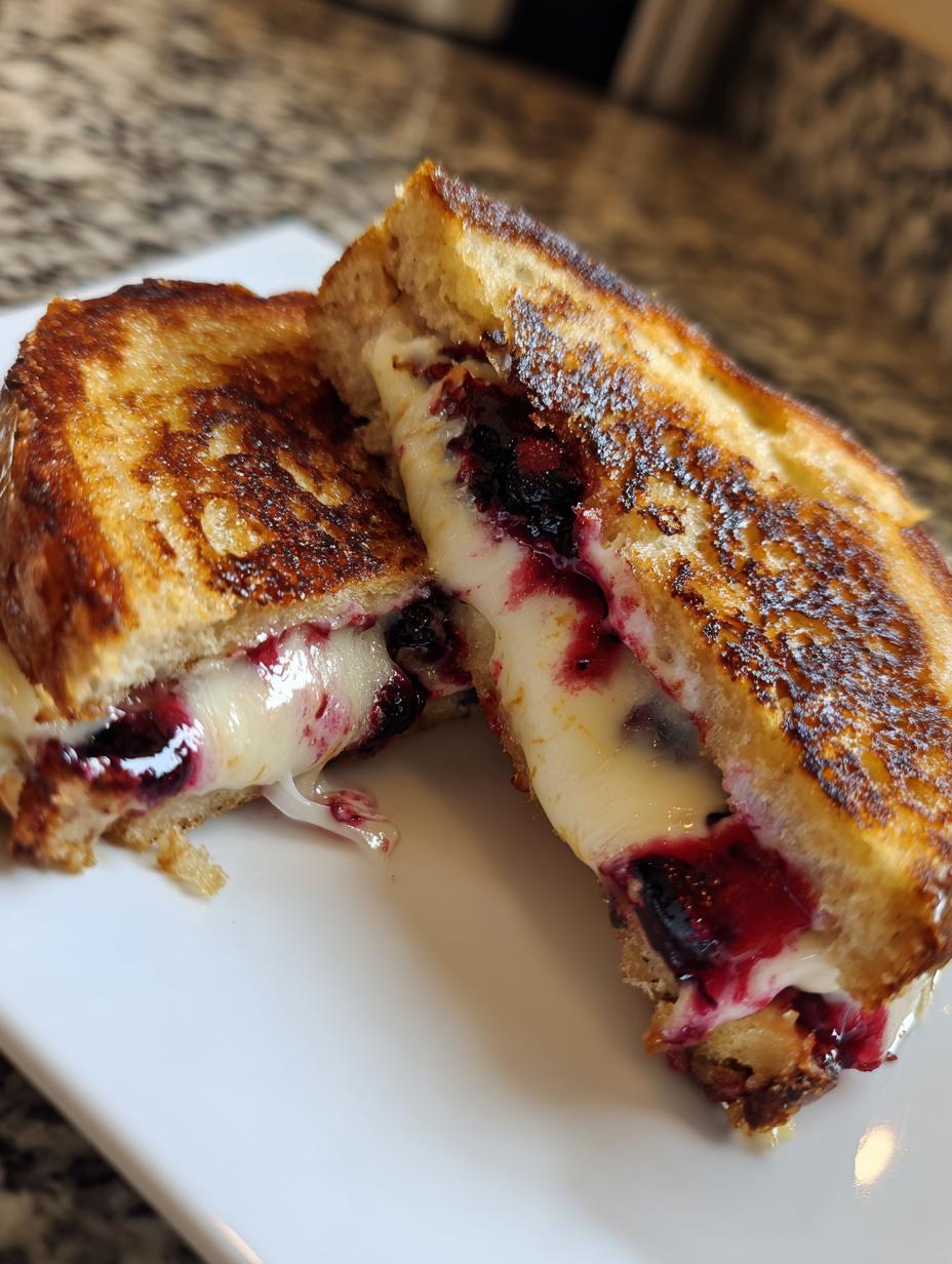 Blueberry Grilled Cheese Sandwich - detail 2