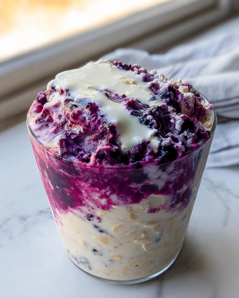 Blueberry White Chocolate Overnight Oats - detail 1