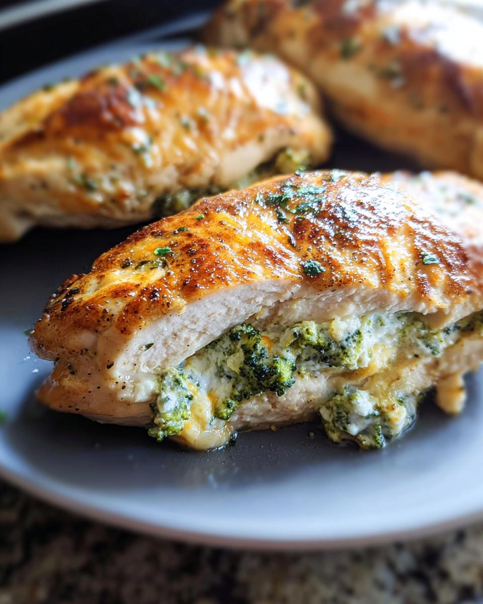 Broccoli Cheese Stuffed Chicken Breast Dinner - detail 1