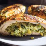 Broccoli Cheese Stuffed Chicken Breast Dinner