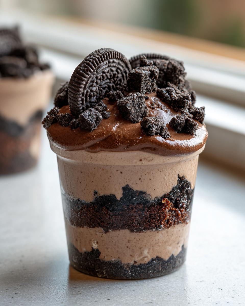 Amazing Brownie Dirt Pudding Cups Easy No Bake Dessert 1 4 Brownie Dirt Pudding Cups Easy No Bake Dessert - detail 1