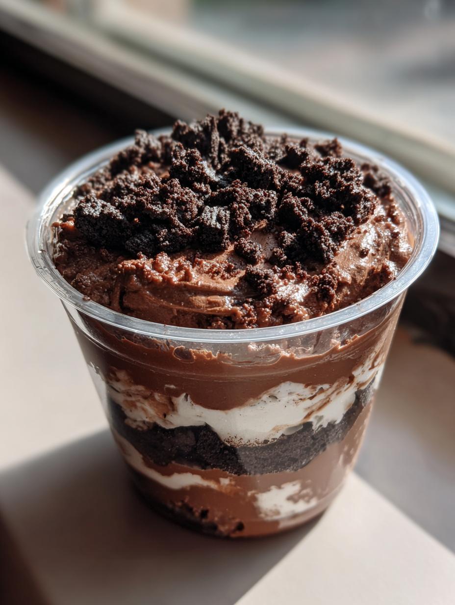 Amazing Brownie Dirt Pudding Cups Easy No Bake Dessert 1 5 Brownie Dirt Pudding Cups Easy No Bake Dessert - detail 2