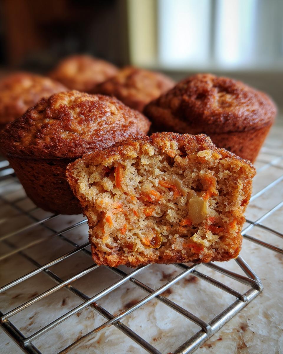 Carrot Apple Muffins with Raisins - detail 1