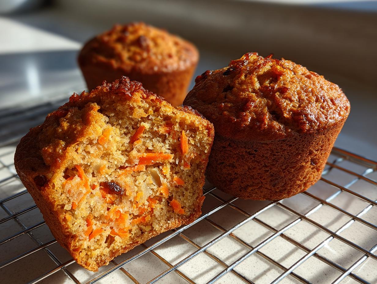 Amazing 12 Carrot Apple Muffins with Raisins