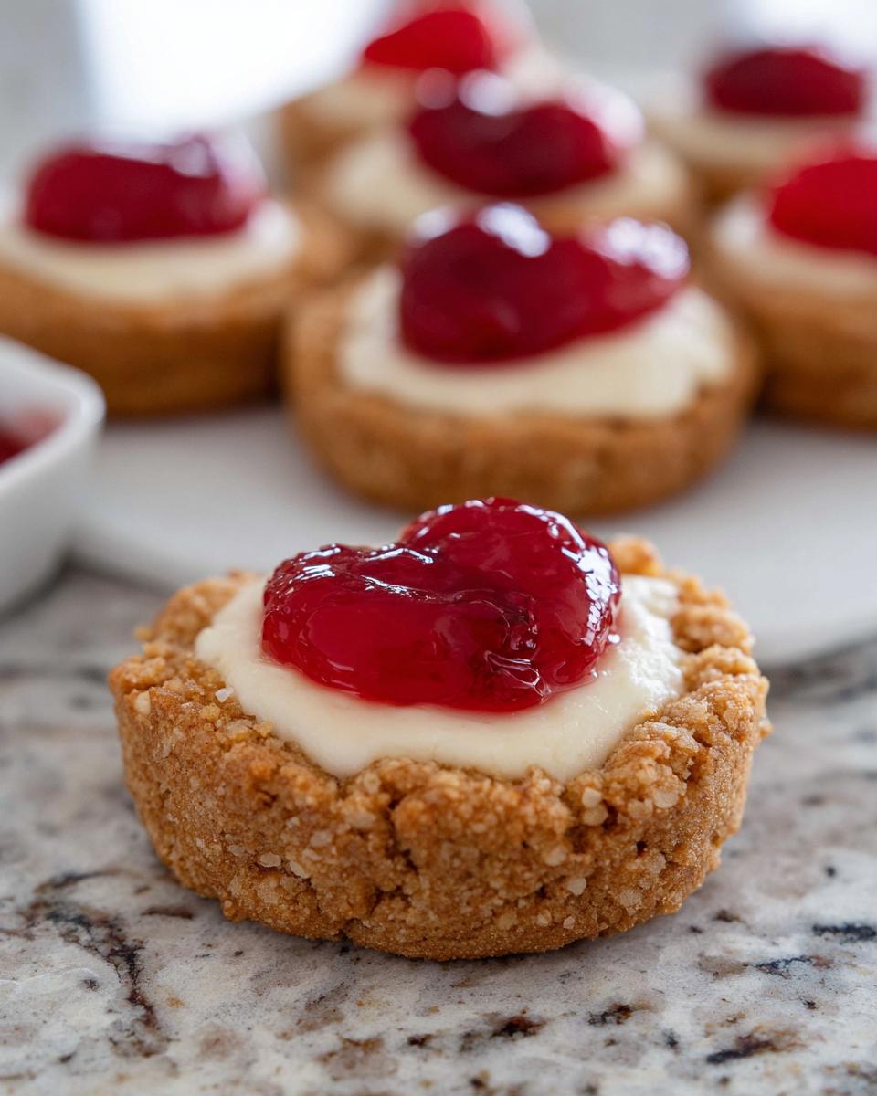 Cherry Cheesecake Cookies with Graham Crust - detail 1