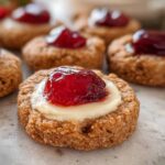 Cherry Cheesecake Cookies with Graham Crust
