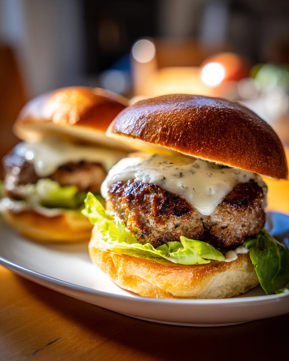 Chicken Caesar Burger Juicy and Flavorful - detail 1