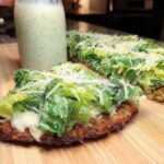 Chicken Crust Caesar Salad Pizza