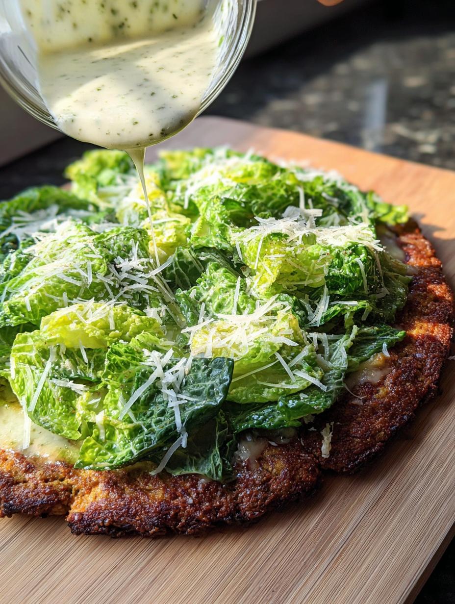 Amazing 1 Chicken Crust Caesar Salad Pizza Trick 5 Chicken Crust Caesar Salad Pizza - detail 2