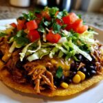 Chicken Tostadas with Black Beans and Corn