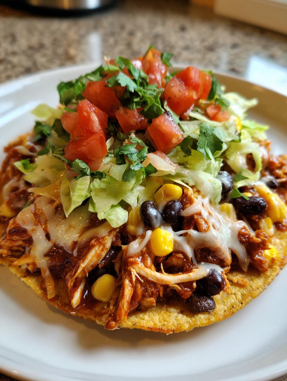 Fast 30 Minute Chicken Tostadas with Black Beans 5 Chicken Tostadas with Black Beans and Corn - detail 2