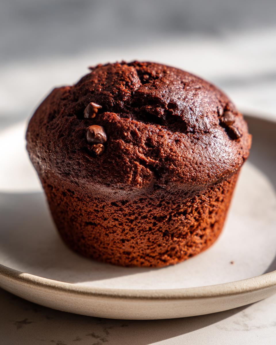 Chocolate Banana Muffins with Greek Yogurt - detail 1