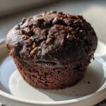 Chocolate Banana Muffins with Greek Yogurt